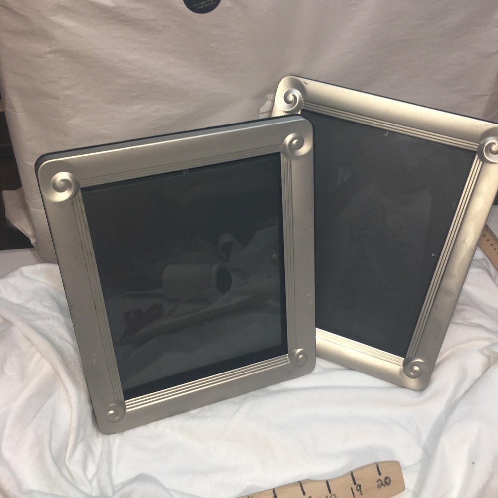 Silver Satin Art Deco Photo Frames Fetco Size 9.5 X 7.5 - Picture 5 of 15